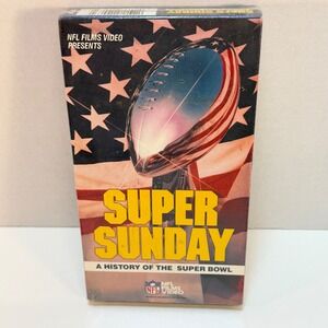 Super Sunday A History of the Super Bowl NFL Films Video VHS Tape Sealed New